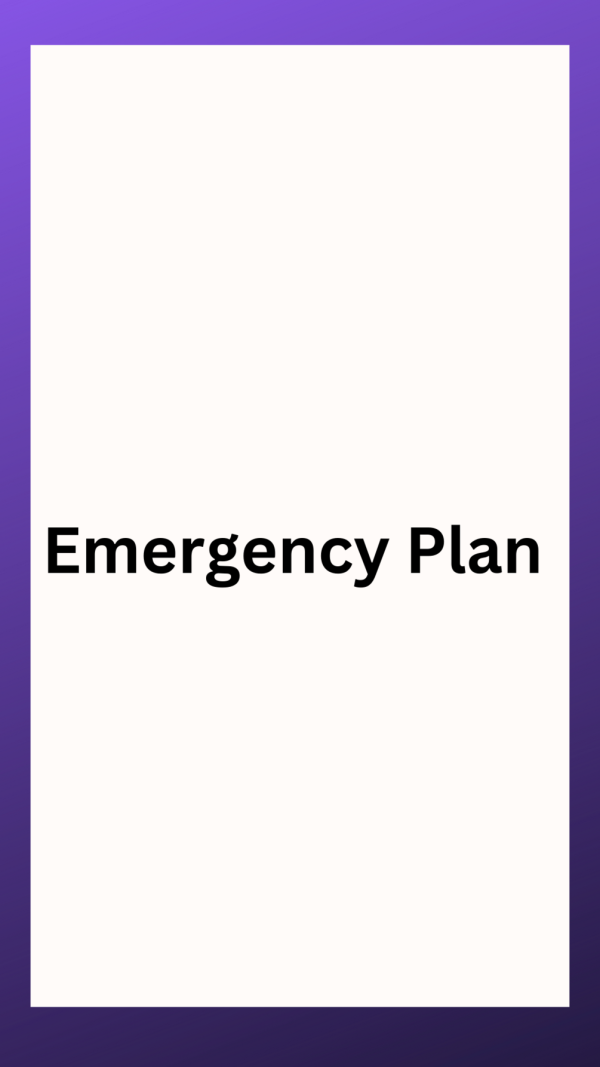 emergency plan